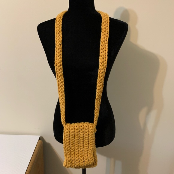 Phone Crossbody Bag Handmade Crochet - Picture 5 of 16